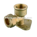 T1166 Brass Compression Wallplate Elbow,Brass fitting